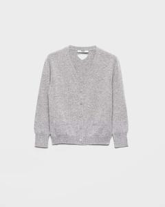 Кашемировый кардиган Prada, серый