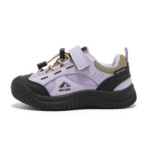 Легкие, амортизирующие, нескользящие, низкие детские кроссовки для повседневной носки ABC KIDS, черный/фиолетовый