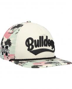 Мужская кремовая кепка Snapback для гольфиста Mississippi State Bulldogs High Tide Golfer New Era