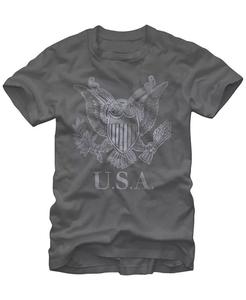 Мужская простая футболка с коротким рукавом и круглым вырезом Fifth Sun, серый