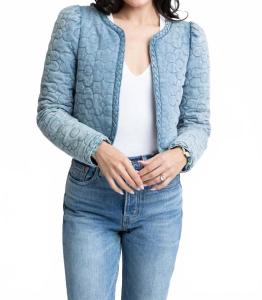 Karlie Стеганая джинсовая куртка синего цвета