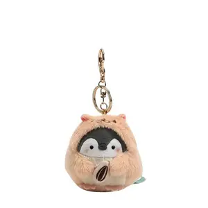 Плюшевый кулон с милым пингвином высотой 10см Dolls and bears dance, розовый