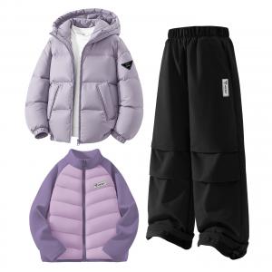 Детская повседневная спортивная одежда Disney, фиолетовый