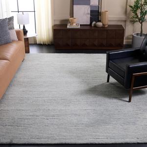 Ковер SAFAVIEH, 244 x 305 см, - коллекция Ebony - большой - Ivory & Dark Grey, ручной работы из шерсти, идеально для гостиной, спальни, офиса, столовой (EBN224G)