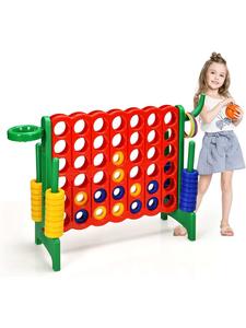 COSTWAY Игра "четыре подряд" в зеленом цвете