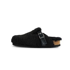 Женские тапочки с противоскользящей подошвой и закрытым носком TOOMANYSHOES, черный