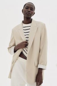Блейзер из лиоцелл-микса H&M, бежевый