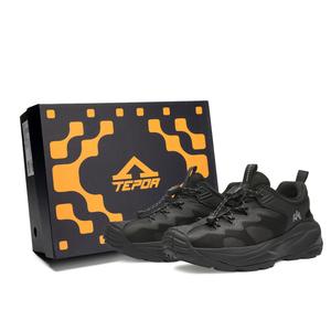 TEPOR Влагонепроницаемые противоударные дышащие быстросохнущие нескользящие трекинговые ботинки для речных походов унисекс Mountain Black [в комплекте 2 пары стелек]
