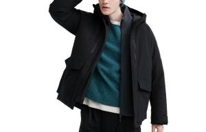 UNIQLO Куртка унисекс Amber Black, Amber Black