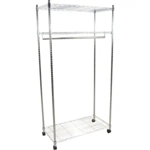 Вешалка INOSIGN, металлическая, на колесиках, можно установить и стоя, цвет chromfarben