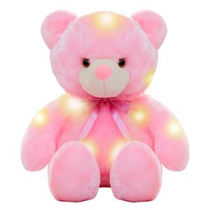 Светящийся плюшевый мишка Barbne, розовый