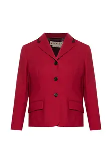 Блейзер с карманами на пуговицах Marni, красный