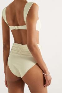 MAGDA BUTRYM Плавки бикини с аппликацией и сборками, кремовый