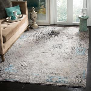 Ковер SAFAVIEH, 183 x 275 см, Centennial Collection, Light Blue, ручной вязки из шелка и шерсти, идеален для помещений с высокой проходимостью в гостиной, спальне (CEN120A)