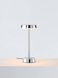 Светодиодная настольная лампа John Lewis Ernie для дома и улицы с функцией подзарядки John Lewis ANYDAY, Shiny Silver