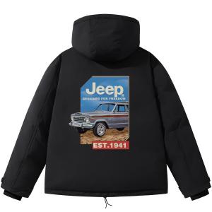 Пуховик унисекс Jeep, темно-синий