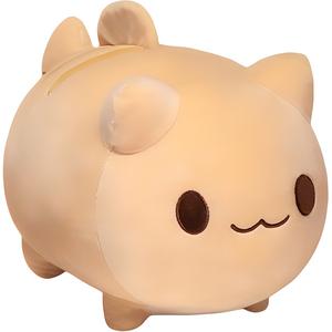 Плюшевая кукла с мультяшным котенком высота 20см/25см DUOAI, коричневый