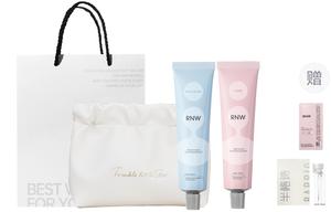 Набор: ароматизированный крем для рук, косметичка, шоппер RNW