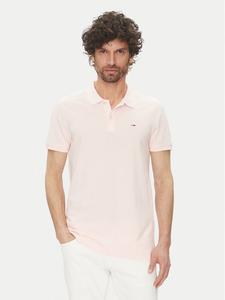 Рубашка поло облегающего кроя DM0DM20676 Tommy Jeans, розовый