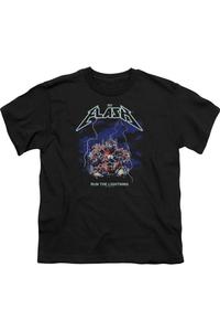 Футболка DC Comics Flash Run The Lightning с коротким рукавом для детей Gildan, черный