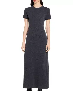 Платье-Свитер с рукавами реглан из шерстяной смеси. Theory, серый