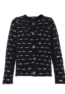 Свитер faina Strickjacke Mit Pailletten, черный