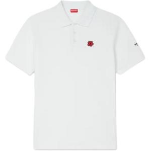 Короткий рукав поло Boke Flower KENZO, серый белый