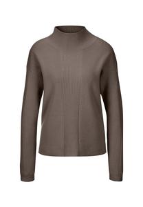 Короткий свитер с воротником-стойкой из хорошего кашемира. Madeleine, цвет cappuccino