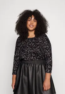 Топ caralba с длинными рукавами 3/4 Only Carmakoma, Taupe Gray