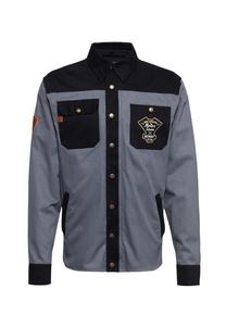 Функциональная рубашка функциональная куртка со съемной подкладкой из софтшелла kk adventure gear - motor service King Kerosin, серый