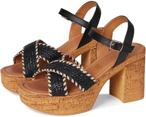 Сандалии Seychelles Bravo, цвет Black/Natural Raffia