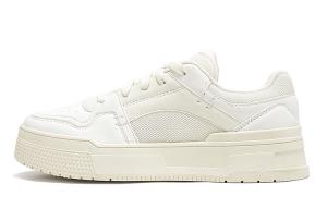 Скользостойкие износостойкие низкие скейтборд кроссовки Unisex Feiyue, Бежево-желтый/Черный/Розово-красный