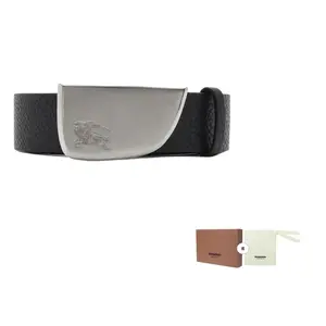 Burberry Кожаный ремень Shield, Black