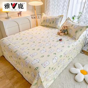 Yalu Простыня на резинке 230х250 см, хлопок, цвет Bear Little White