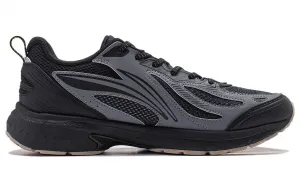 Li-Ning Cushioning Slip Resistant Abrasion Resistant низкие кроссовки для бега мужские Shadow Gray