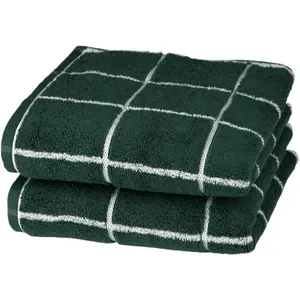 Полотенца Cashmere Überkaro, 100% хлопок, в клетку, в модных клетчатых цветах Ross, Moosgrün