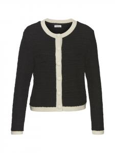 Кардиган LASCANA, цвет schwarz-creme