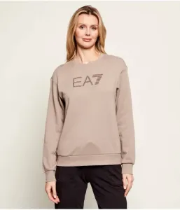 Толстовка regular fit Ea7, бежевый