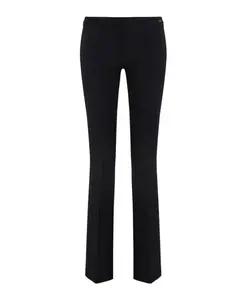 Легкие брюки из крепа Elisabetta Franchi, черный