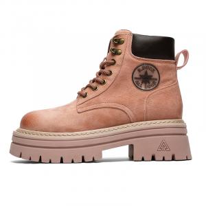 B.Duck Зимние ботинки Snake Year CNY Collection короткие женские мартинсы розовые, цвет Pink