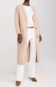 Кардиган Isabella длинный в цвете овсянка Line and dot, Oatmeal