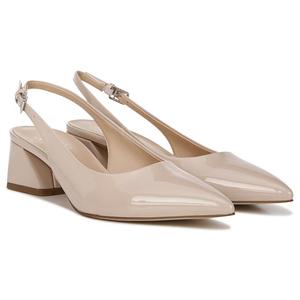 Туфли-лодочки на шпильке с задником Franco Sarto, nude patent faux leather