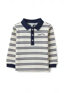 Полосатый джемпер-поло стандартного кроя Ovs, White Blue