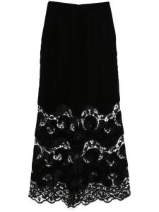 Бархатные брюки Elie Saab, черный