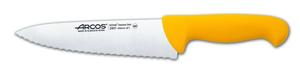 НОЖ ПОВАРА СЕРИИ 2900 (200 мм) - Нож с широким лезвием и зазубренным краем, устойчивый и прочный. Универсальный нож для профессионалов и поваров-любителей Arcos
