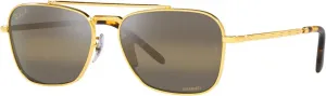Солнцезащитные очки Ray-Ban Unisex RB3636 New Caravan Square, Legend Gold/Polarized Clear Gradient Dark Brown