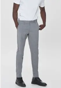 Брюки-чиносы ONLY & SONS "MARK PANT", серый