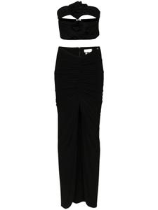 NISSA комплект с цветочной аппликацией, черный