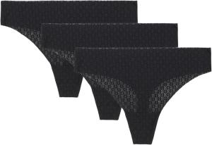 Under Armour женские трусики-стринги 3-Pack Pure Stretch No Show, комфорт на весь день и супермягкая посадка, Black