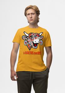 Футболка с принтом THE LAUGHING COW HISTORICAL LOGOS Henry Tiger, горчично-желтый